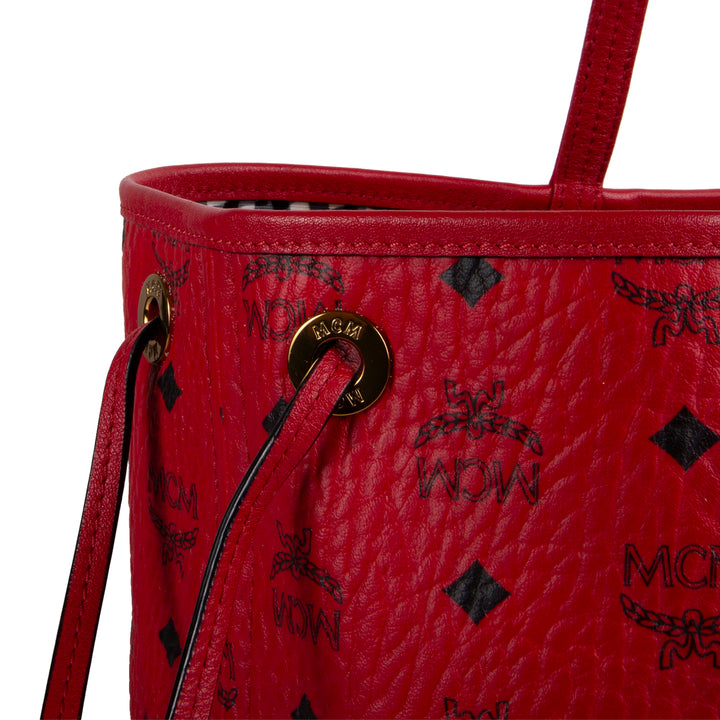 MCM Visetos Liz Tote w/ Pouch - Red