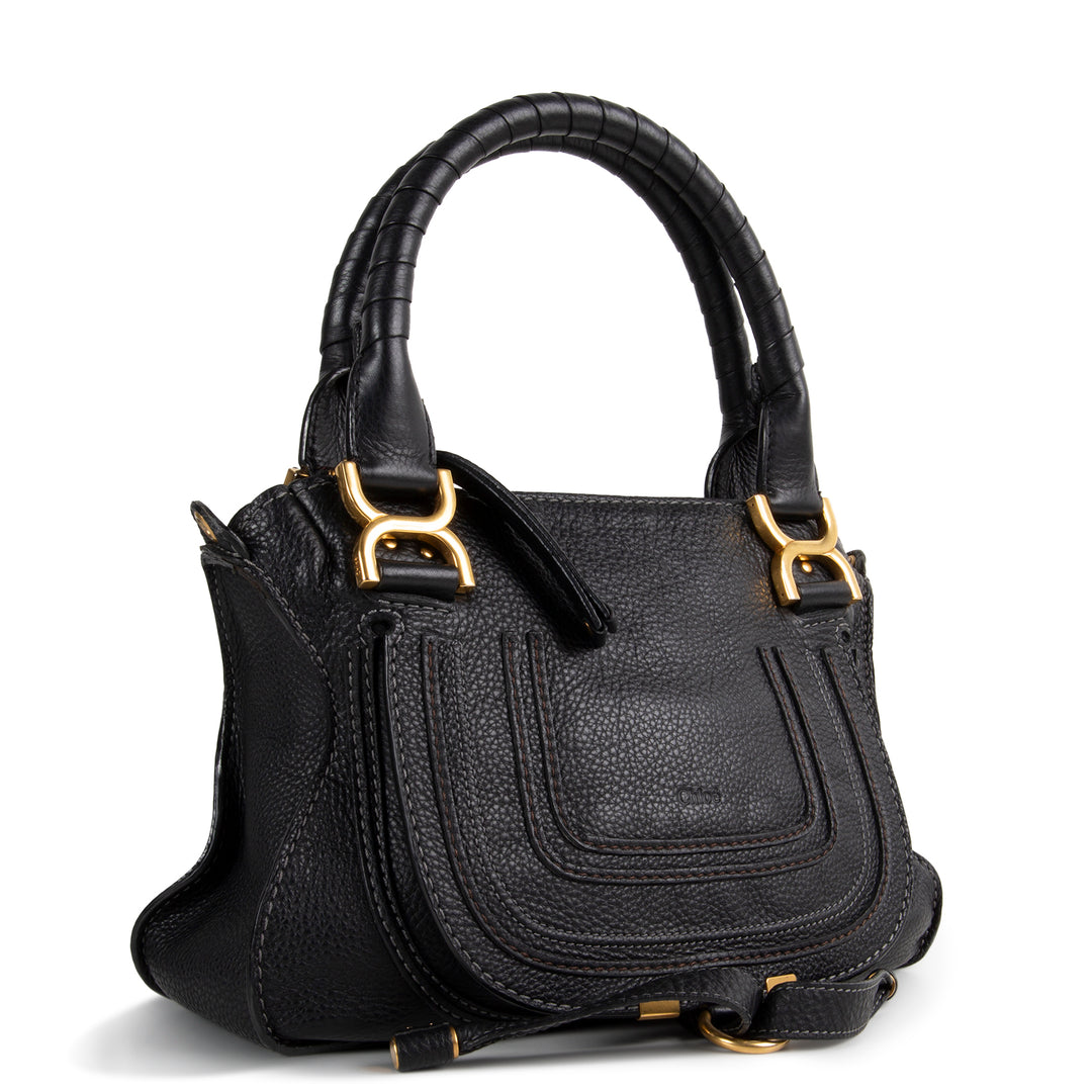 CHLOE Small Marcie Satchel - Black