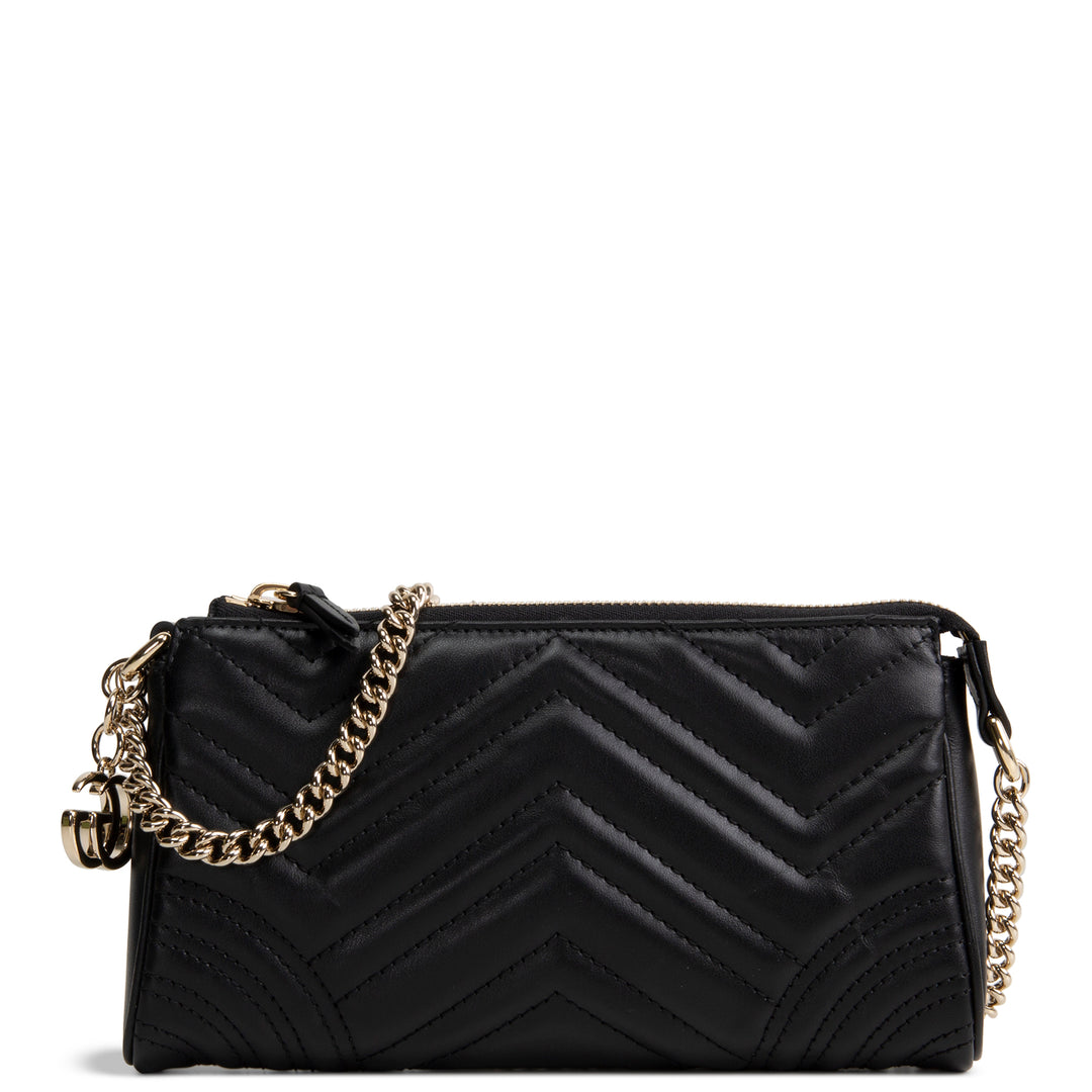 GUCCI Marmont Small Shoulder Bag Pochette - Black
