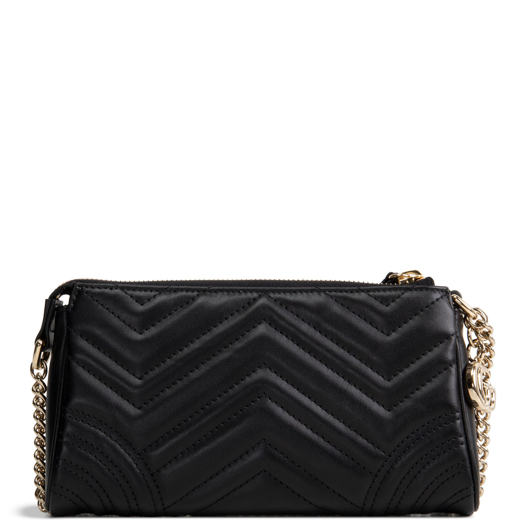 GUCCI Marmont Small Shoulder Bag Pochette - Black