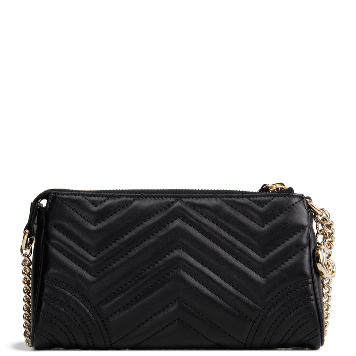 GUCCI Marmont Small Shoulder Bag Pochette - Black