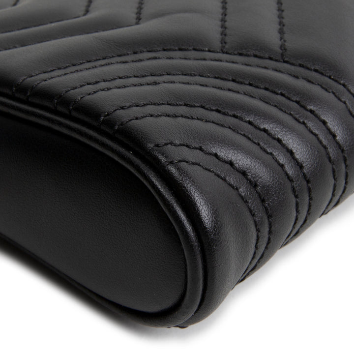 GUCCI Marmont Small Shoulder Bag Pochette - Black
