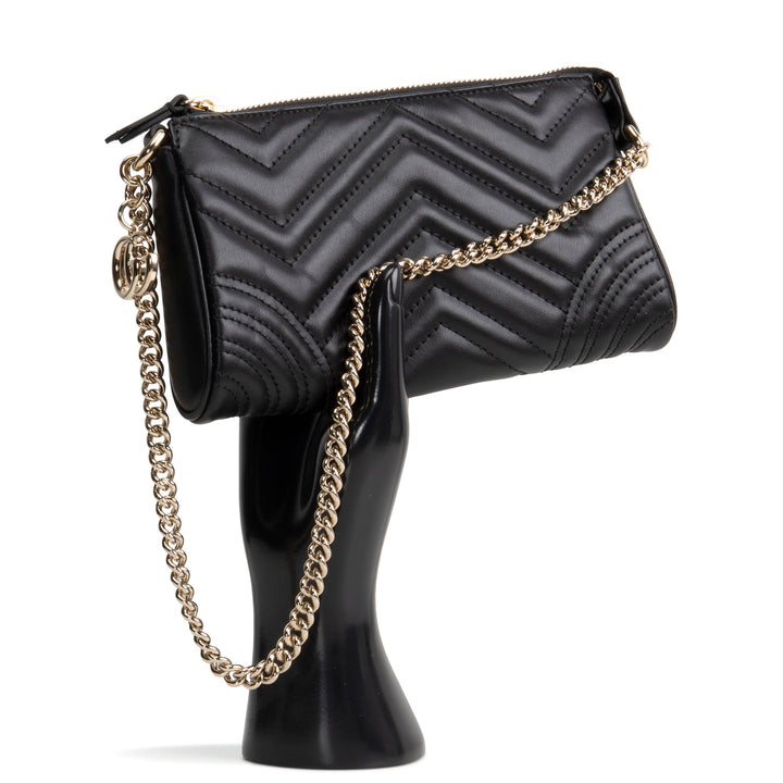 GUCCI Marmont Small Shoulder Bag Pochette - Black