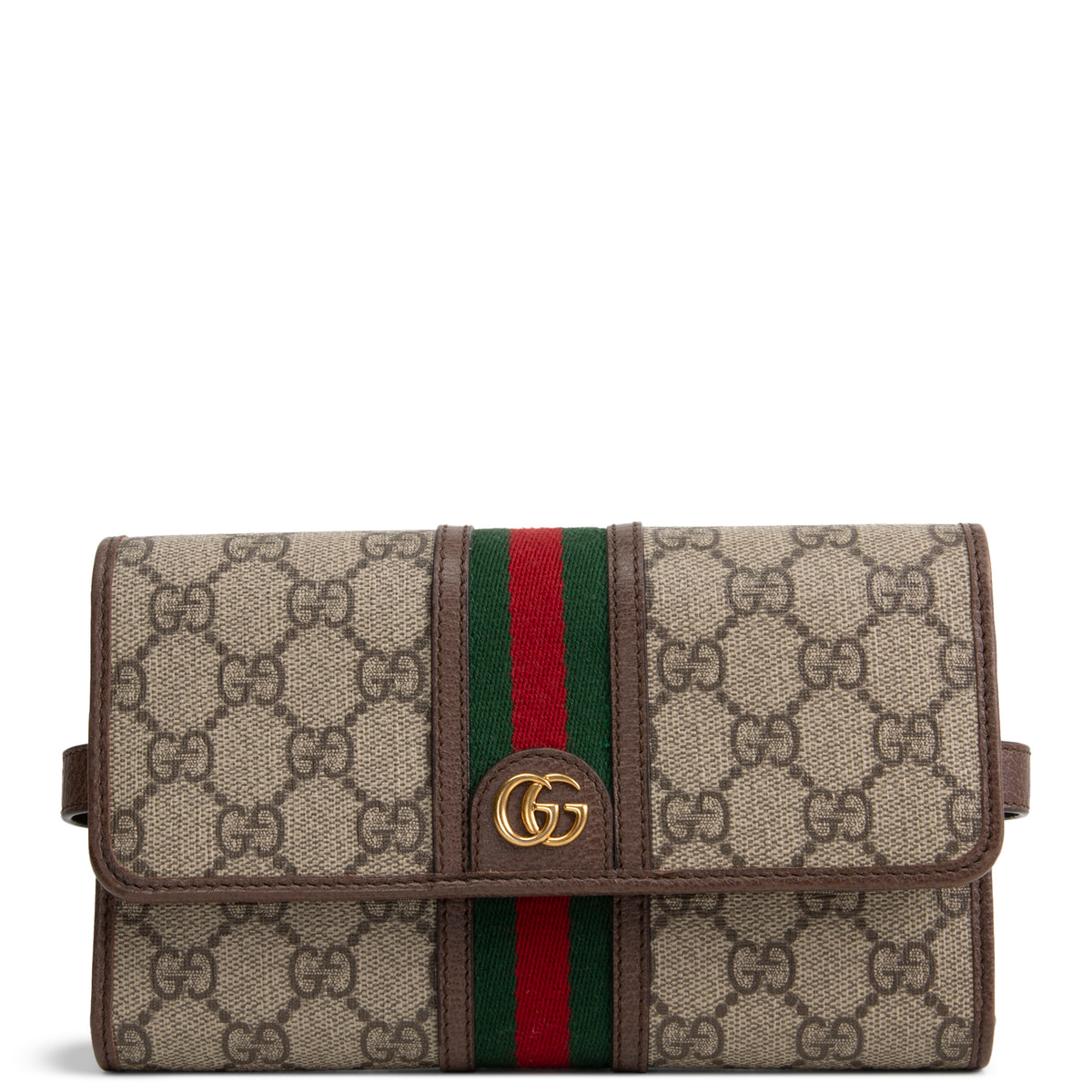 GUCCI GG Supreme Web Ophidia Crossbody Wallet