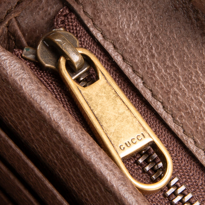 GUCCI GG Supreme Web Ophidia Crossbody Wallet