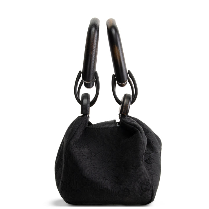 GUCCI GG Canvas Wood Frame Doctor Bag