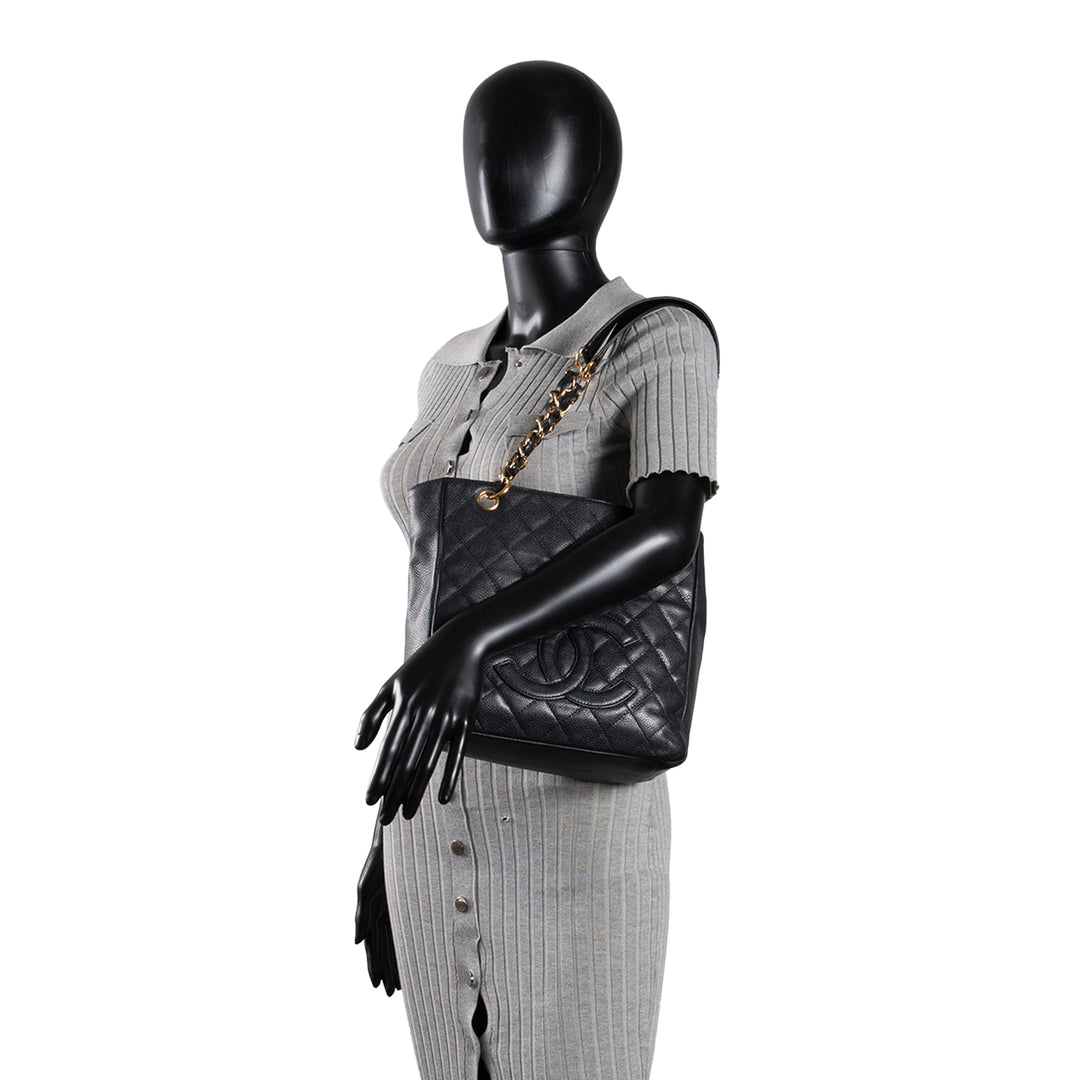 CHANEL Caviar Petit Shopping Tote OUTLET FINAL SALE