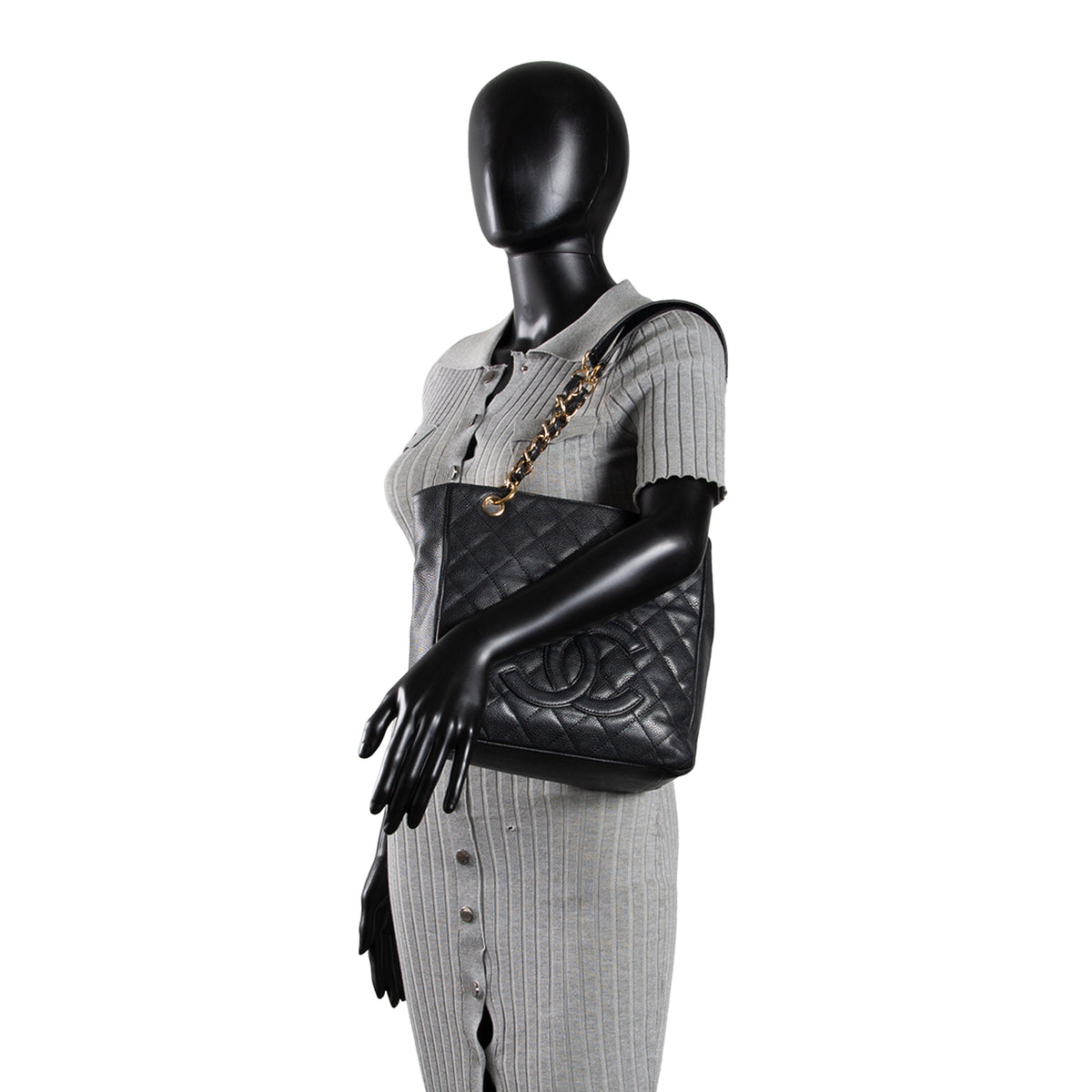 CHANEL Caviar Petit Shopping Tote OUTLET FINAL SALE