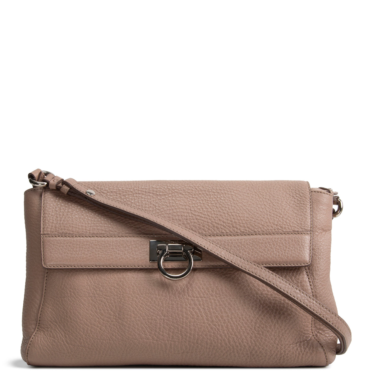 FERRAGAMO Abbey Shoulder Bag - Taupe