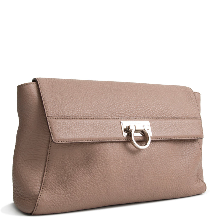 FERRAGAMO Abbey Shoulder Bag - Taupe