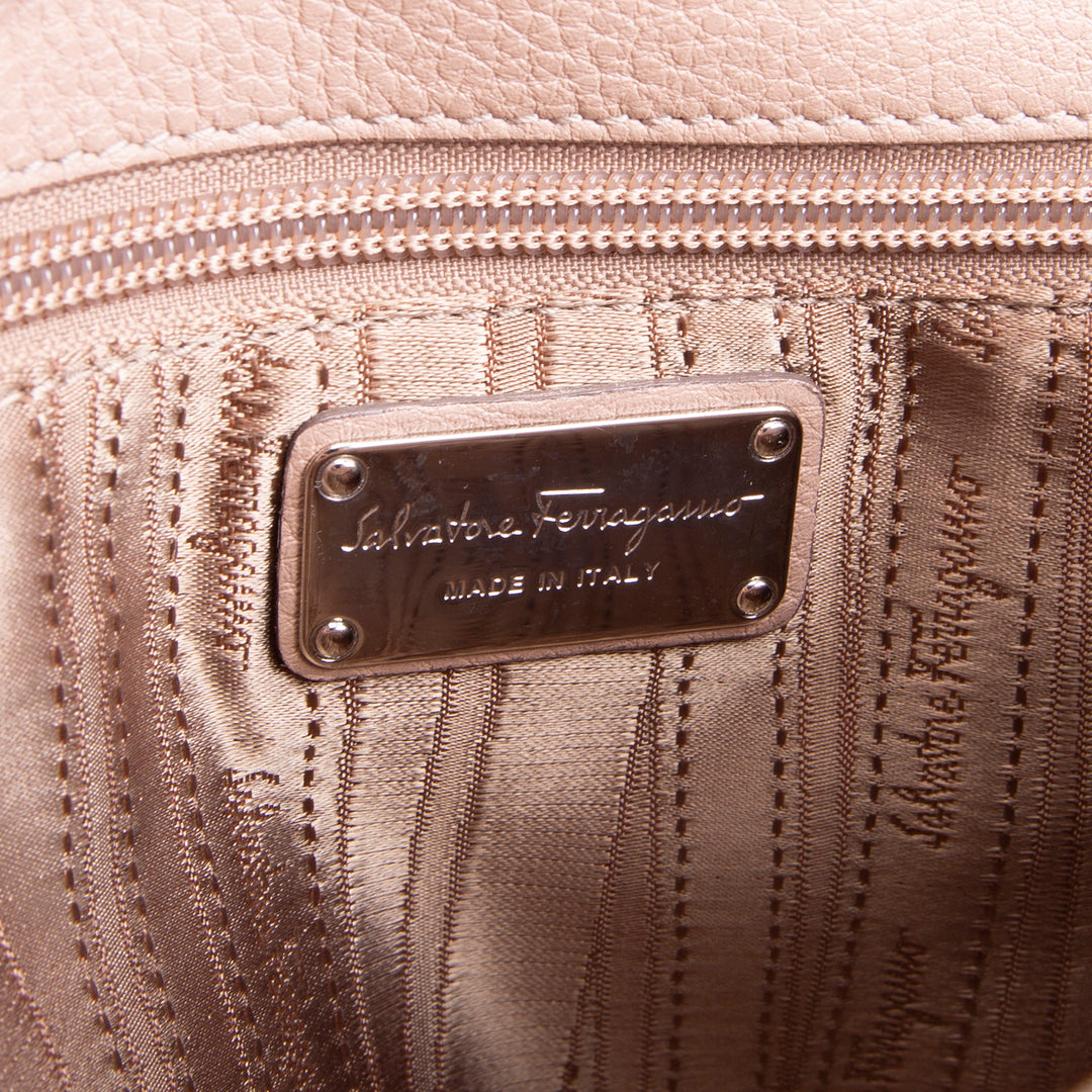 FERRAGAMO Abbey Shoulder Bag - Taupe