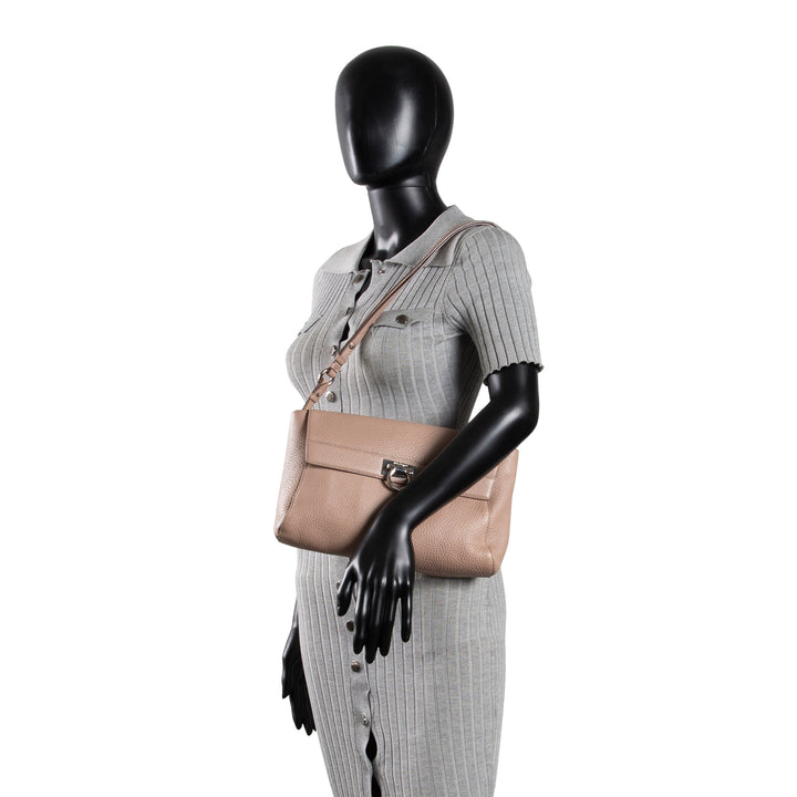 FERRAGAMO Abbey Shoulder Bag - Taupe