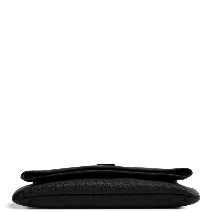 SAINT LAURENT West Hollywood Foldover Clutch - Black