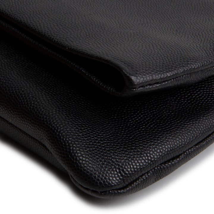 SAINT LAURENT West Hollywood Foldover Clutch - Black