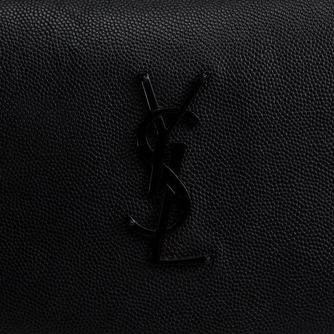 SAINT LAURENT West Hollywood Foldover Clutch - Black