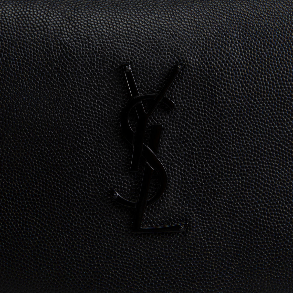 SAINT LAURENT West Hollywood Foldover Clutch - Black