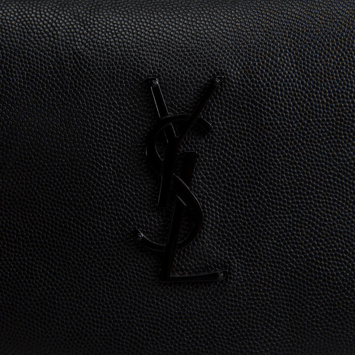 SAINT LAURENT West Hollywood Foldover Clutch - Black
