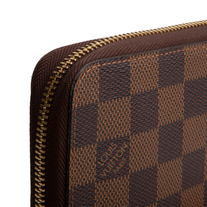 LOUIS VUITTON Damier Ebene Zippy Organizer Wallet