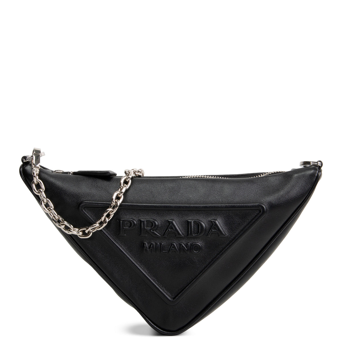PRADA Symbole Triangle Bag - Black