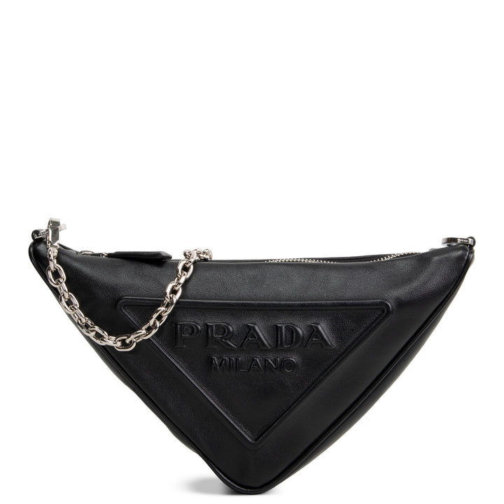 PRADA Symbole Triangle Bag - Black
