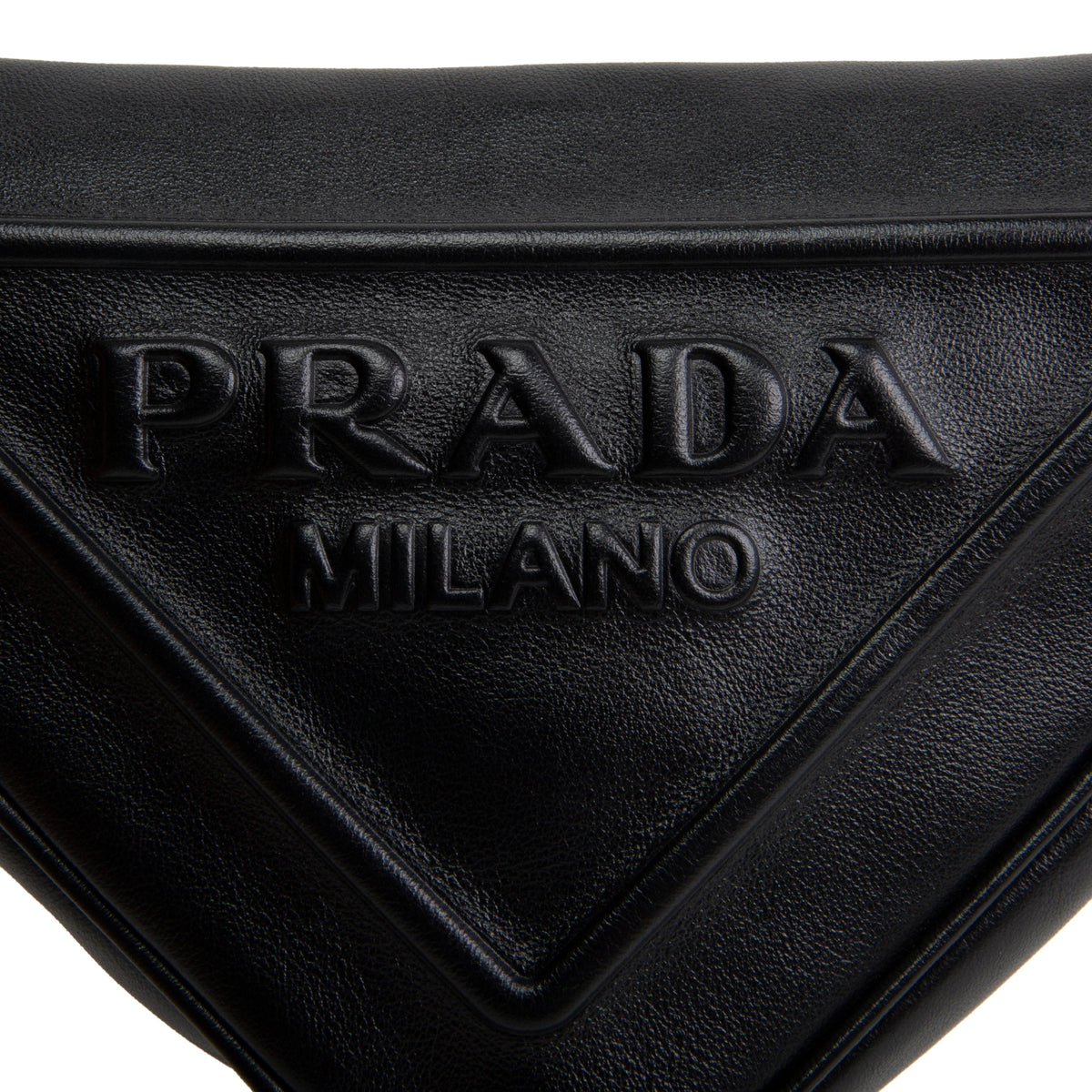 PRADA Symbole Triangle Bag - Black