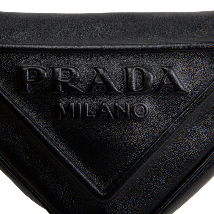 PRADA Symbole Triangle Bag - Black