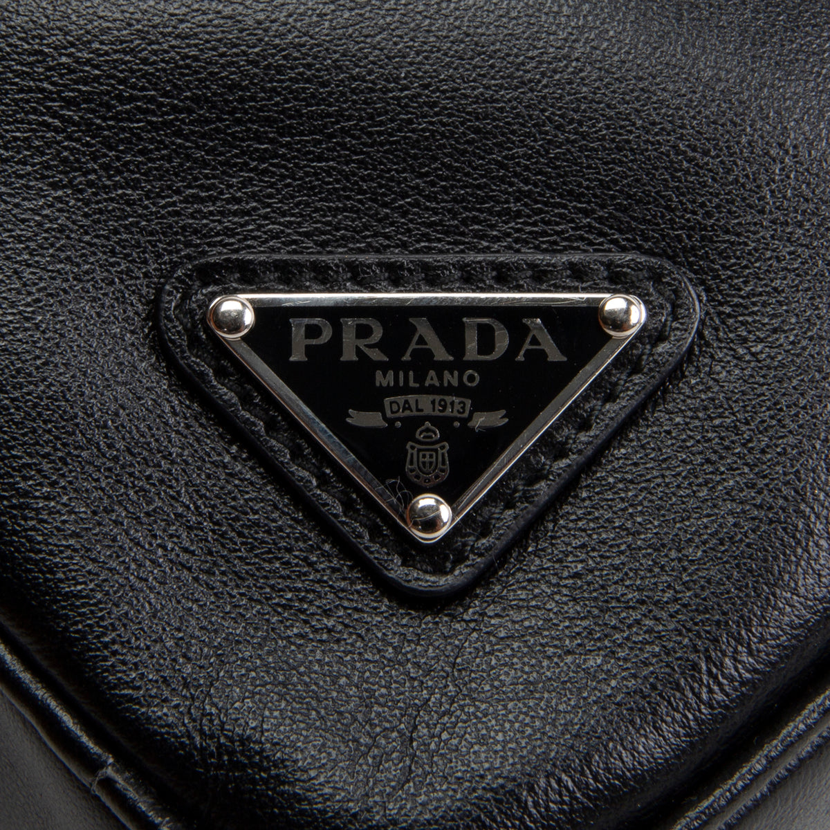 PRADA Symbole Triangle Bag - Black