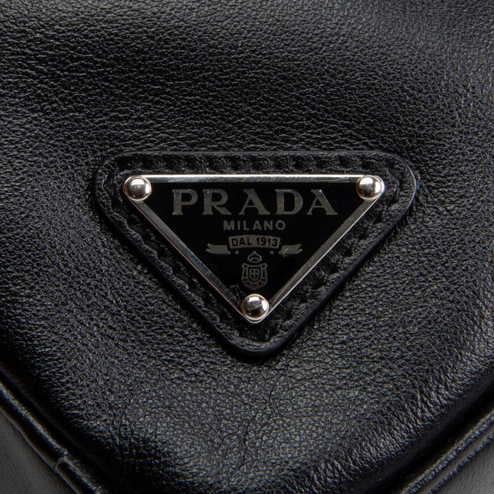 PRADA Symbole Triangle Bag - Black