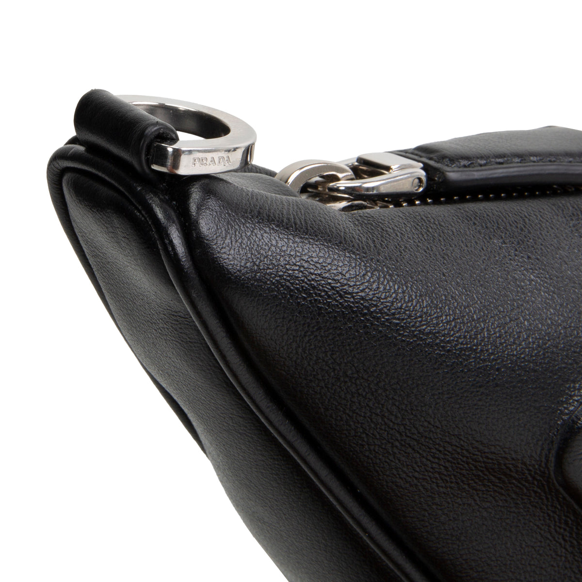 PRADA Symbole Triangle Bag - Black