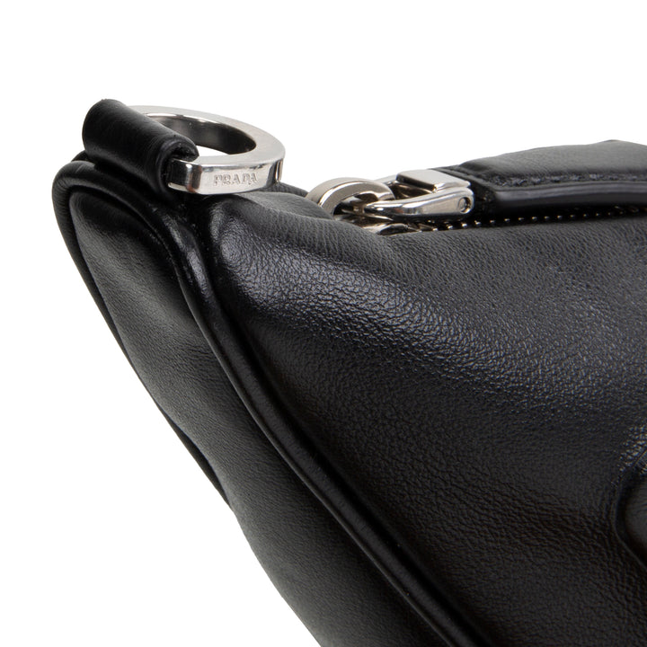 PRADA Symbole Triangle Bag - Black