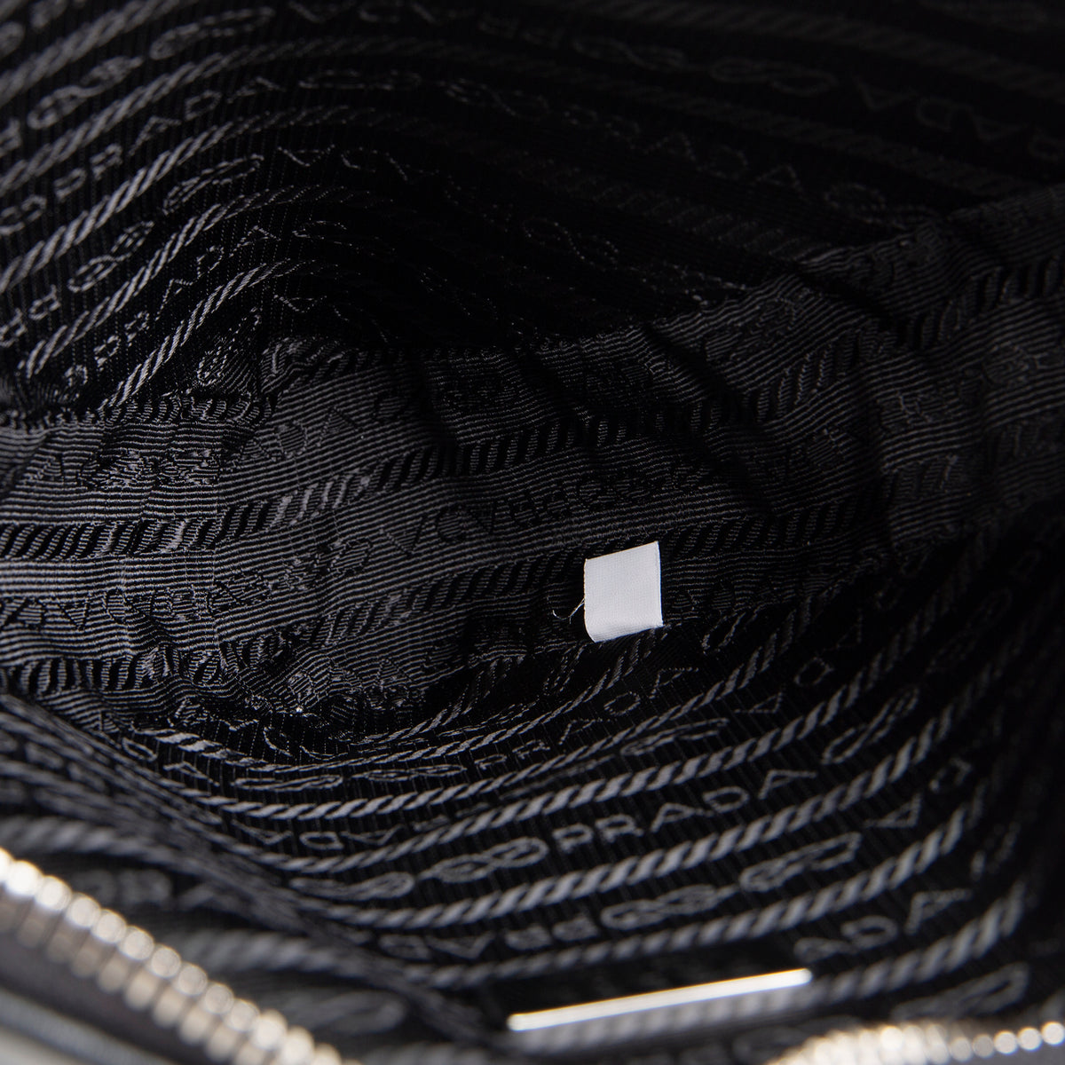 PRADA Symbole Triangle Bag - Black
