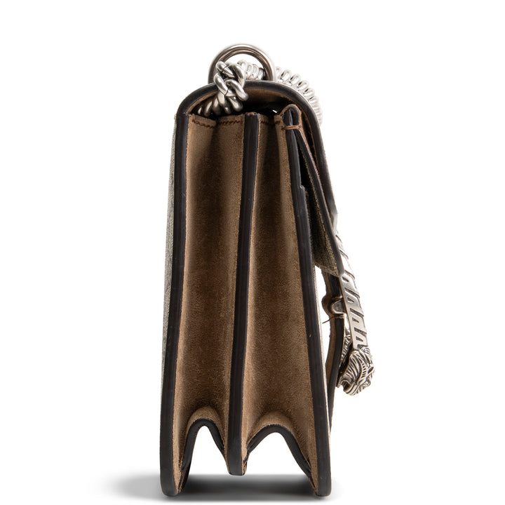 GUCCI GG Supreme Small Dionysus Shoulder Bag - Beige &amp; Ebony