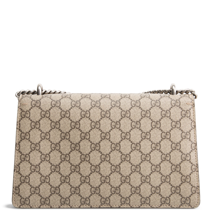 GUCCI GG Supreme Small Dionysus Shoulder Bag - Beige &amp; Ebony