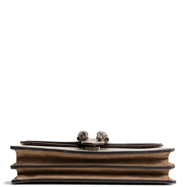 GUCCI GG Supreme Small Dionysus Shoulder Bag - Beige &amp; Ebony