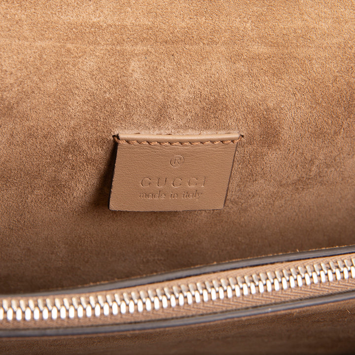 GUCCI GG Supreme Small Dionysus Shoulder Bag - Beige &amp; Ebony