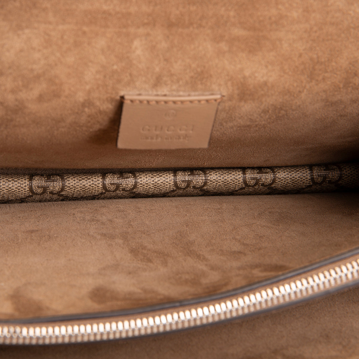 GUCCI GG Supreme Small Dionysus Shoulder Bag - Beige &amp; Ebony