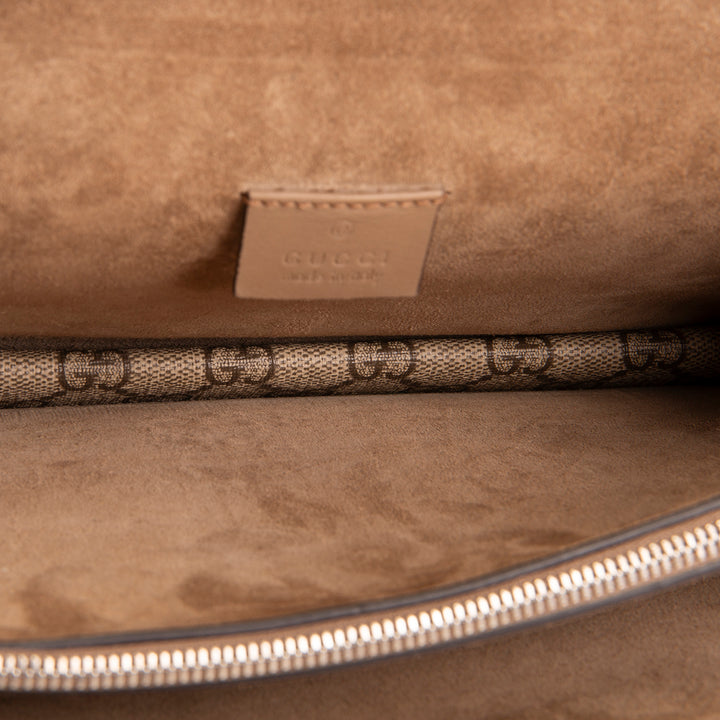 GUCCI GG Supreme Small Dionysus Shoulder Bag - Beige &amp; Ebony