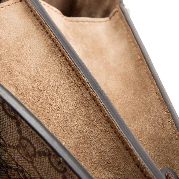 GUCCI GG Supreme Small Dionysus Shoulder Bag - Beige &amp; Ebony
