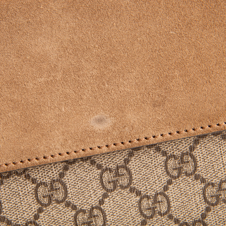GUCCI GG Supreme Small Dionysus Shoulder Bag - Beige &amp; Ebony