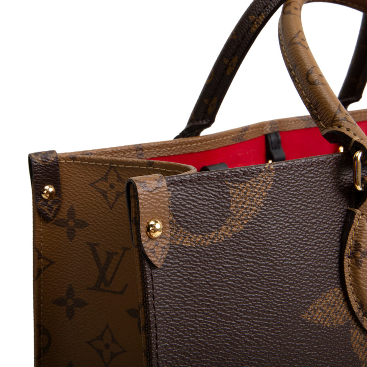 LOUIS VUITTON Giant Monogram Reverse OnTheGo MM
