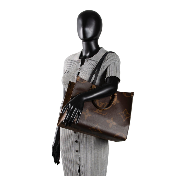 LOUIS VUITTON Giant Monogram Reverse OnTheGo MM