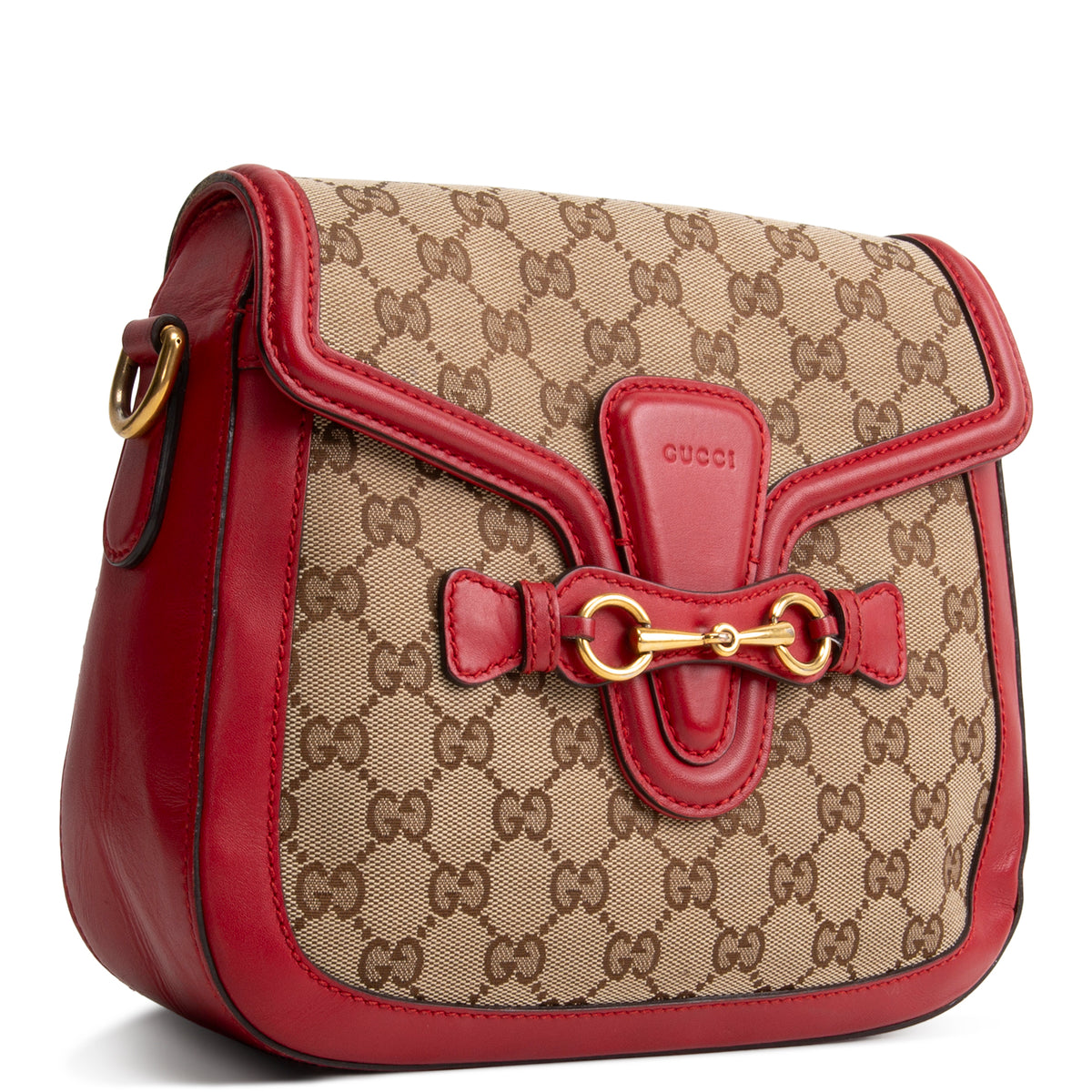 GUCCI GG Canvas Lady Web Medium Shoulder Bag OUTLET FINAL SALE