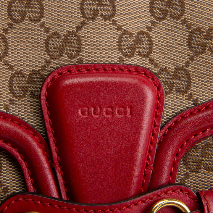 GUCCI GG Canvas Lady Web Medium Shoulder Bag OUTLET FINAL SALE