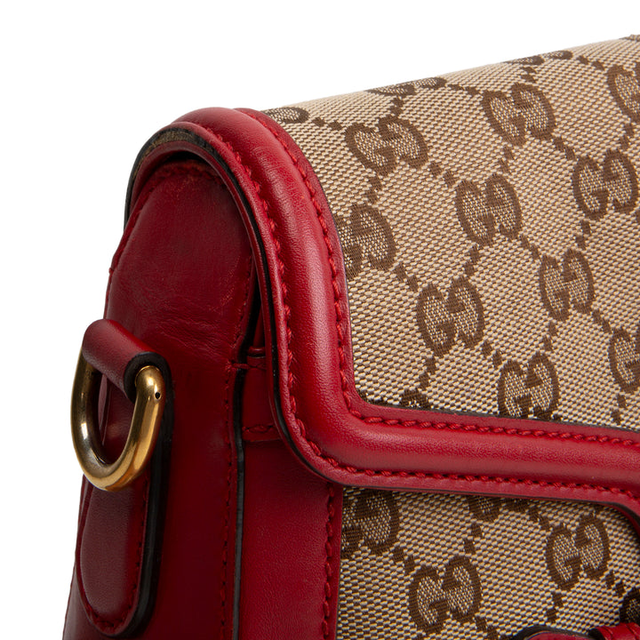 GUCCI GG Canvas Lady Web Medium Shoulder Bag OUTLET FINAL SALE