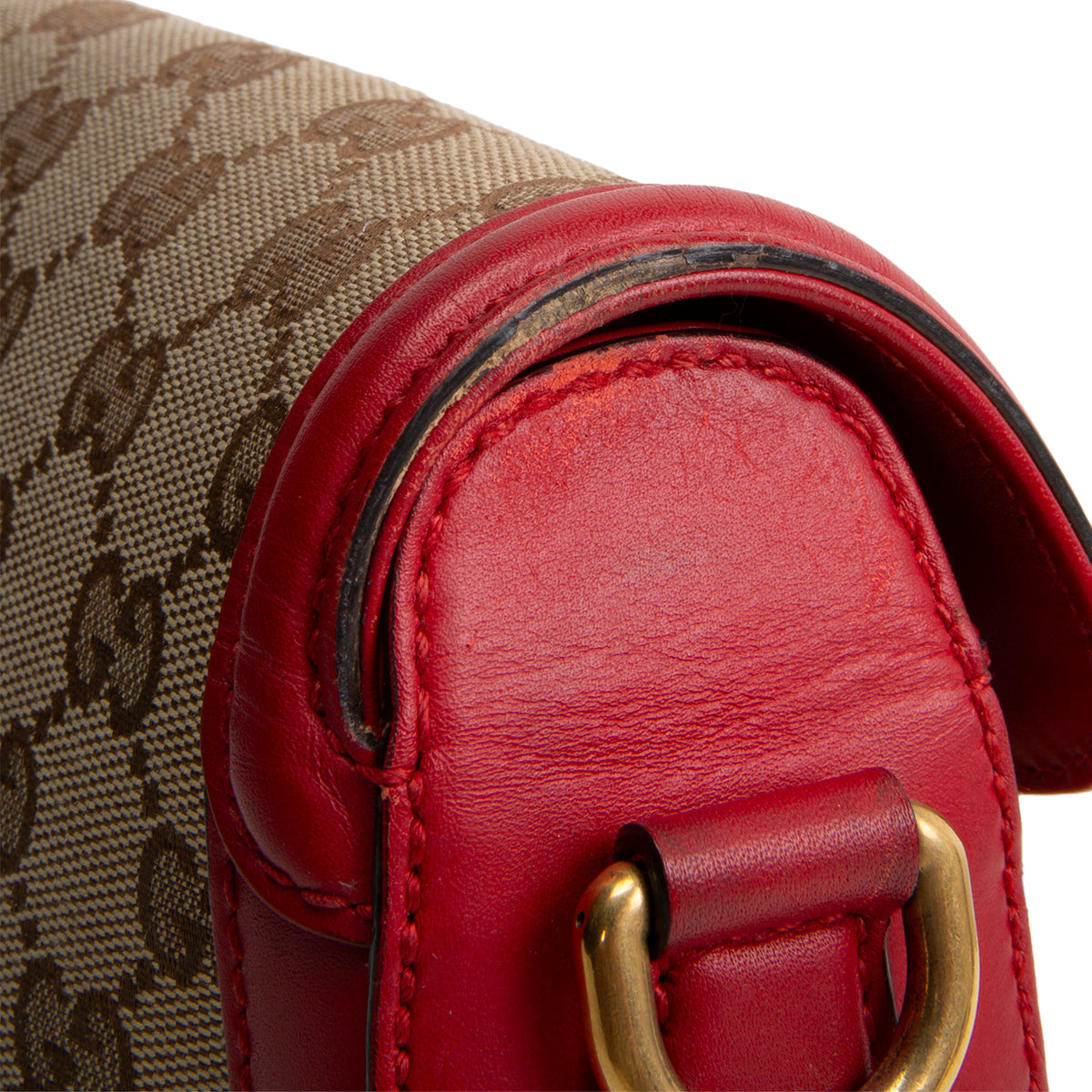 GUCCI GG Canvas Lady Web Medium Shoulder Bag OUTLET FINAL SALE