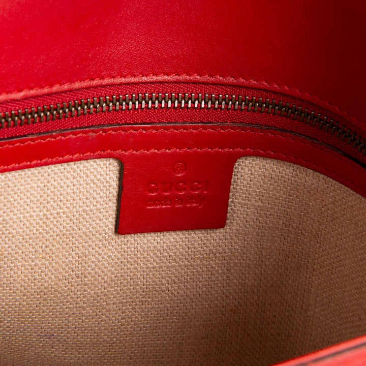 GUCCI GG Canvas Lady Web Medium Shoulder Bag OUTLET FINAL SALE