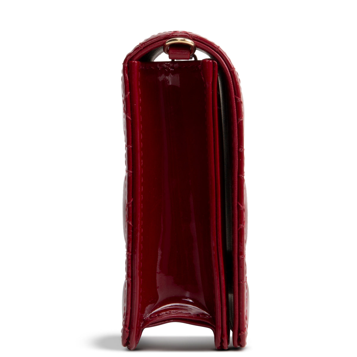 DIOR Patent Lady Dior Pouch on Chain