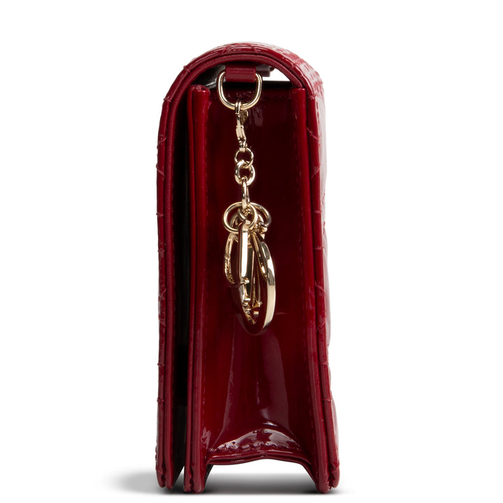DIOR Patent Lady Dior Pouch on Chain