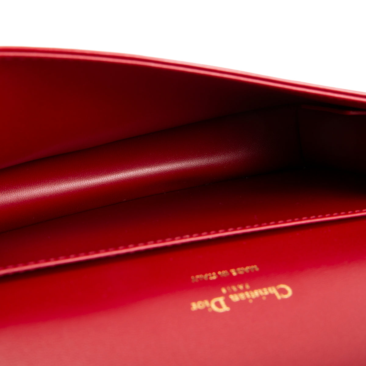 DIOR Patent Lady Dior Pouch on Chain