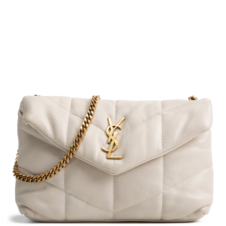 SAINT LAURENT Loulou Leather Toy Puffer Bag